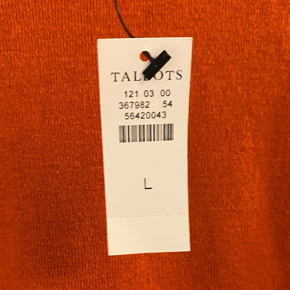 Talbots Vibrant Orange Cowl Neck Sweater - Picture 2 of 4